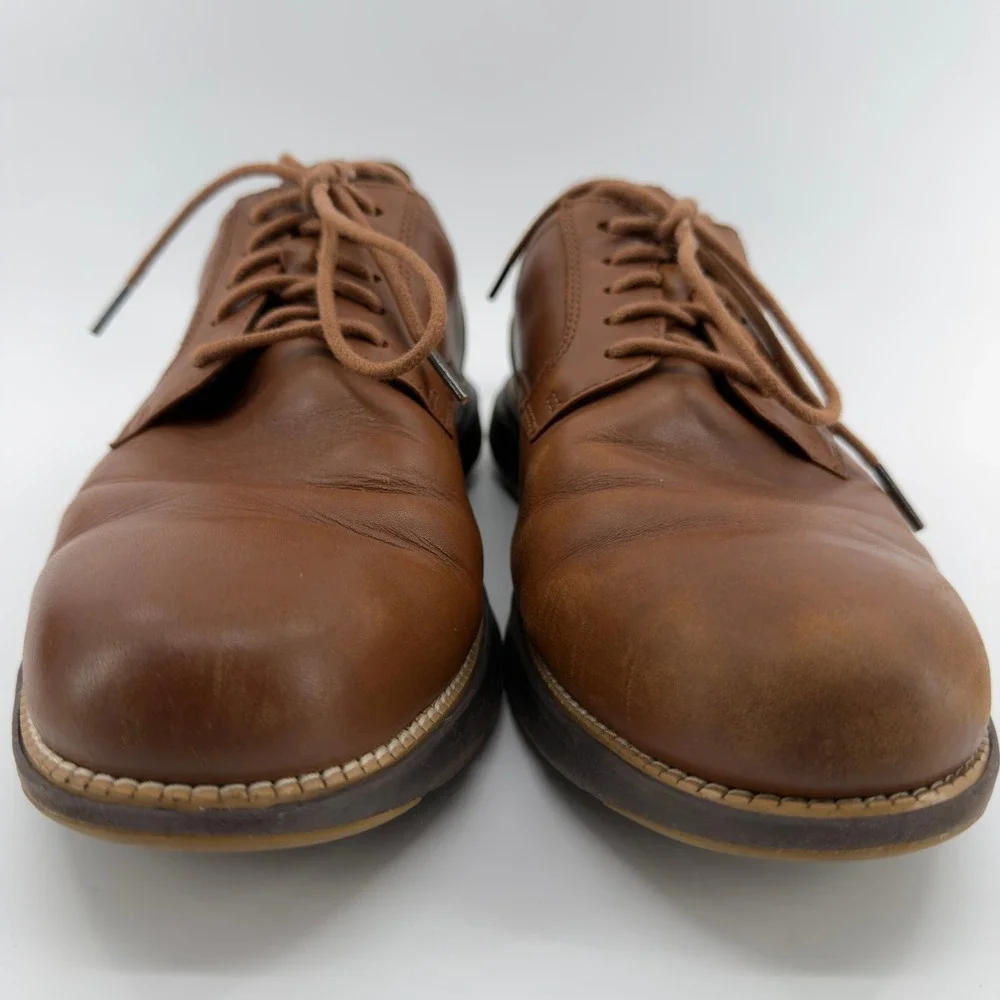 Cole Haan Grand 360 Mens British Tan Leather Plain Toe Oxford Shoes 10.5‎ M